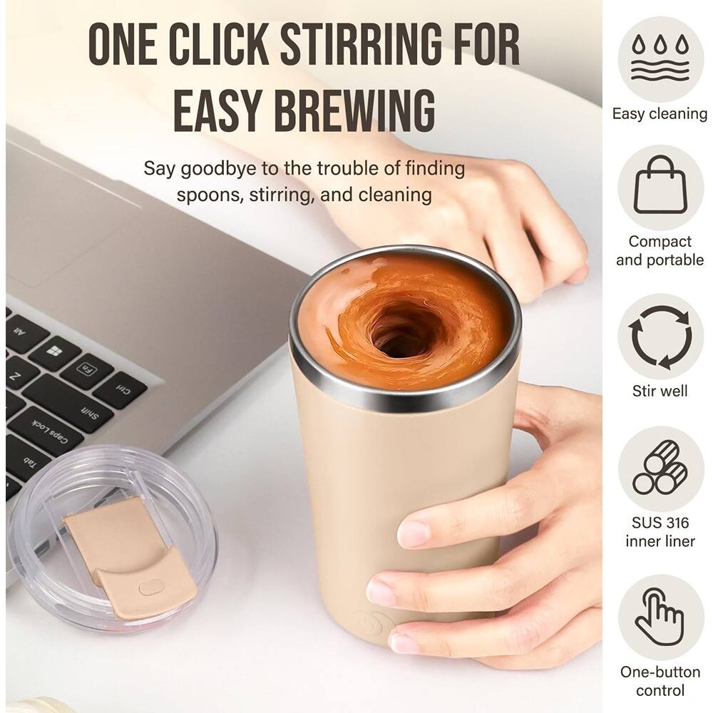 ONE CLICK STIRRING FOR EASY BREWING

Say goodbye to the trouble of finding spoons, stirring, and cleaning

- Easy cleaning
- Compact and portable
- Stir well
- SUS 316 inner liner
- One-button control