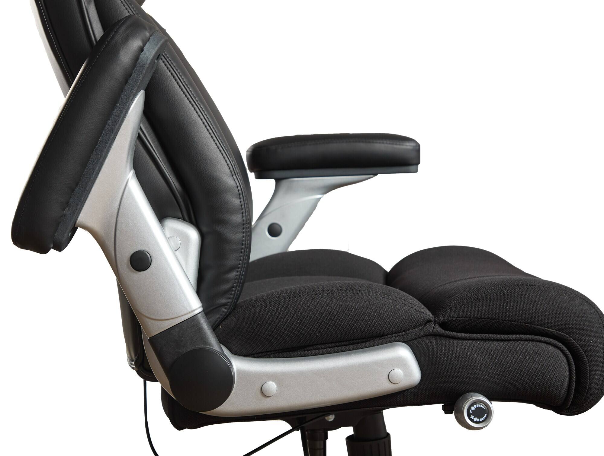 Alt View 4. Bestier - Big and Tall Office Chair with Adjustable Lumbar Support, Ergonomic Executive Office Chair Heavy Duty - Black.