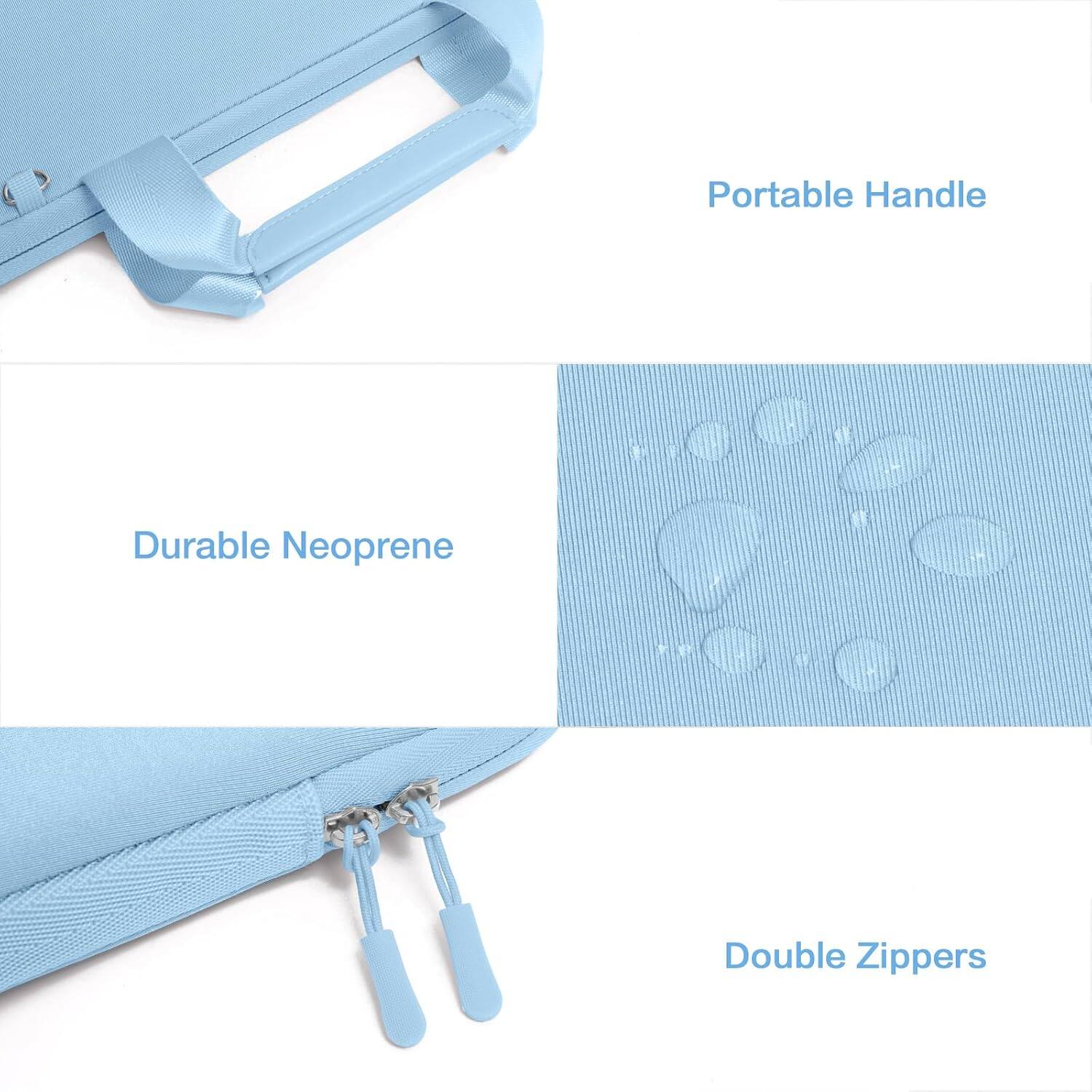 Portable Handle  
Durable Neoprene  
Double Zippers