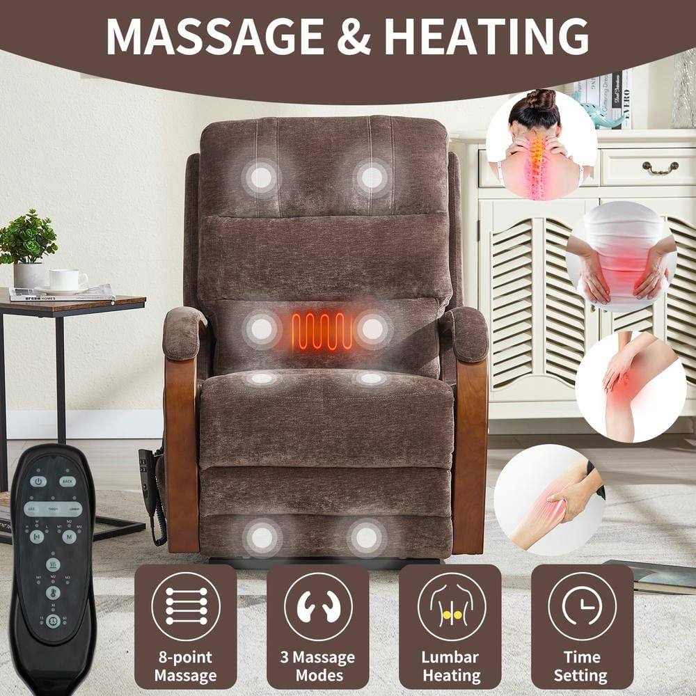 MASSAGE & HEATING

- 8-point Massage
- 3 Massage Modes
- Lumbar Heating
- Time Setting