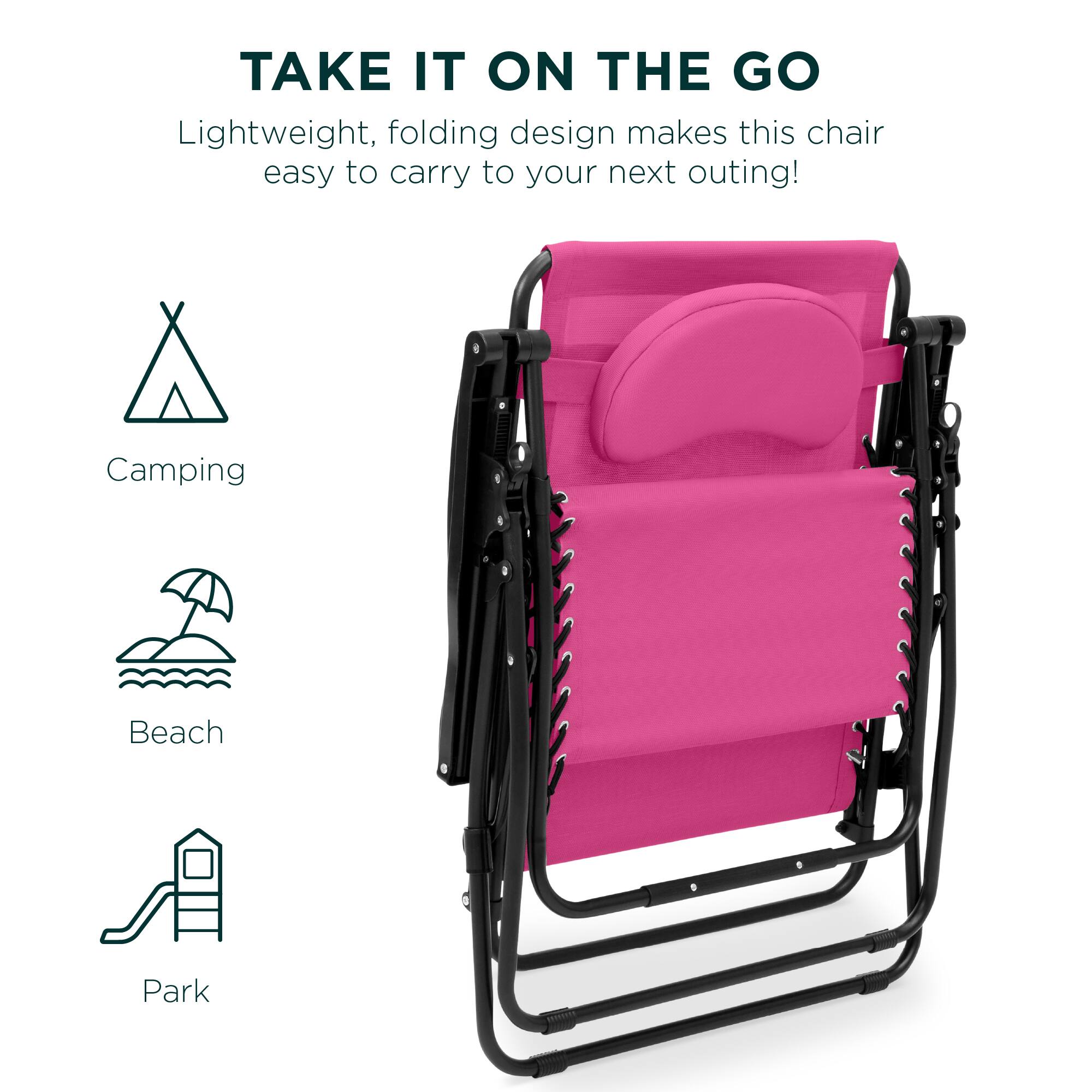 TAKE IT ON THE GO

Lightweight, folding design makes this chair easy to carry to your next outing!

Camping  
Beach  
Park