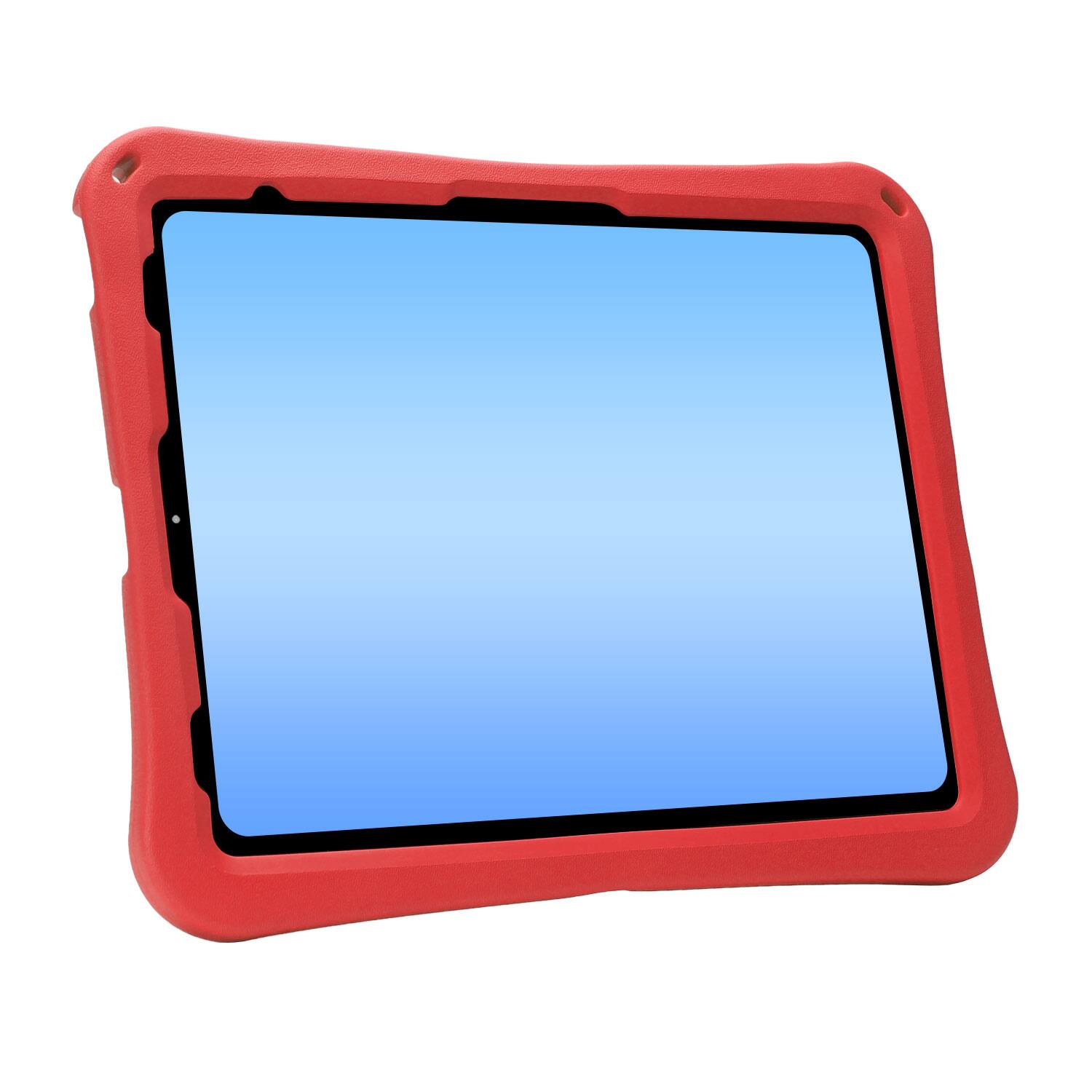 Alt View 2. Dteck - for Apple iPad Air (M4) 13" 2026/(M3) 2025/(M2) 2024 Rugged Case,Shockproof Heavy Duty EVA Cover with Rotating Stand - Red.