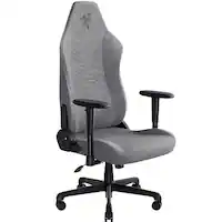 Razer - Iskur V2 X Ergonomic Gaming Chair with Multi Layered Fabric - Light Gray - Front_Zoom
