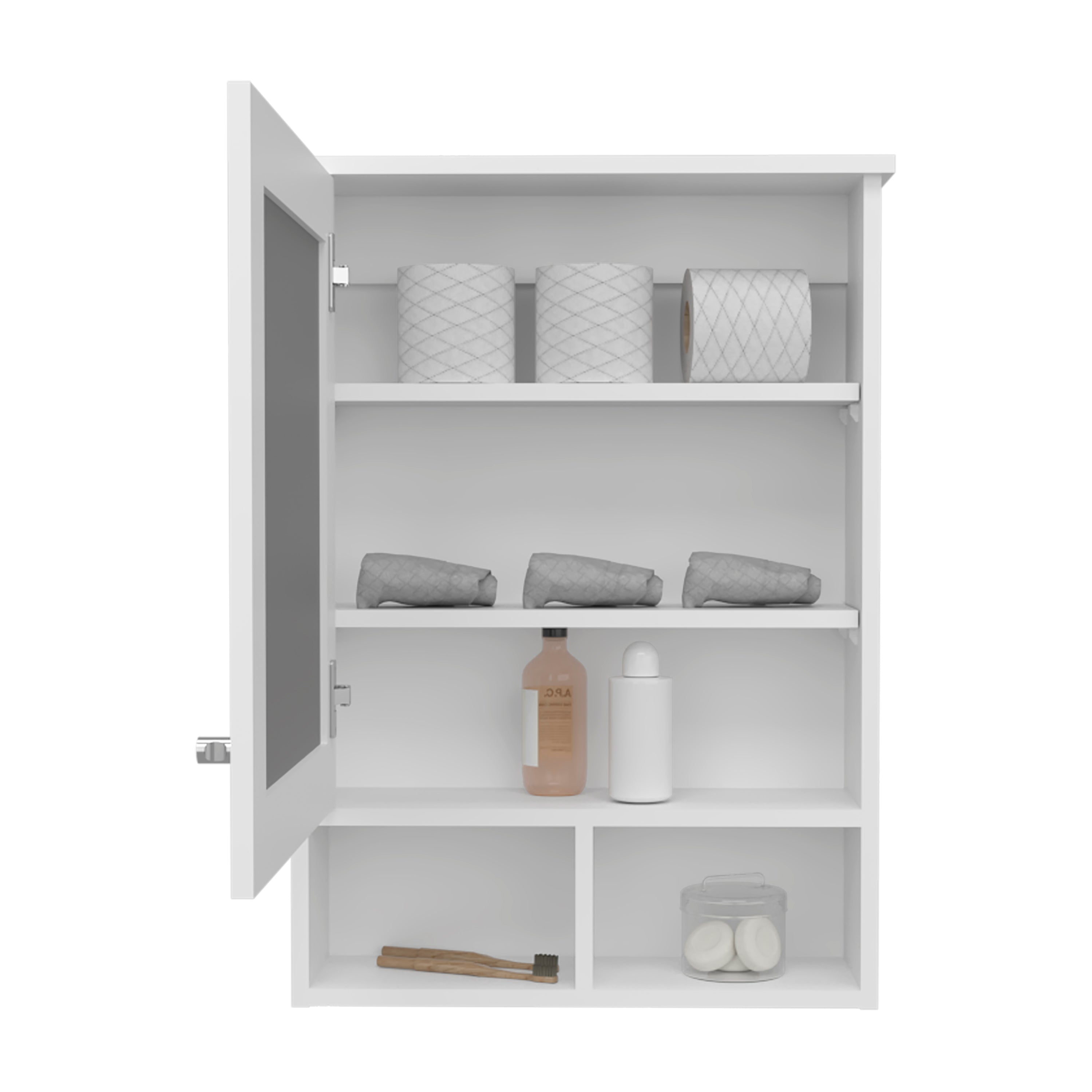 Left. Treevol Furniture - Gibson Medicine Cabinet,Bathroom,White - White.