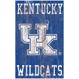 Fan Creations - Kentucky Wildcats 11'' x 19'' Heritage Distressed Logo Sign - Multicolor