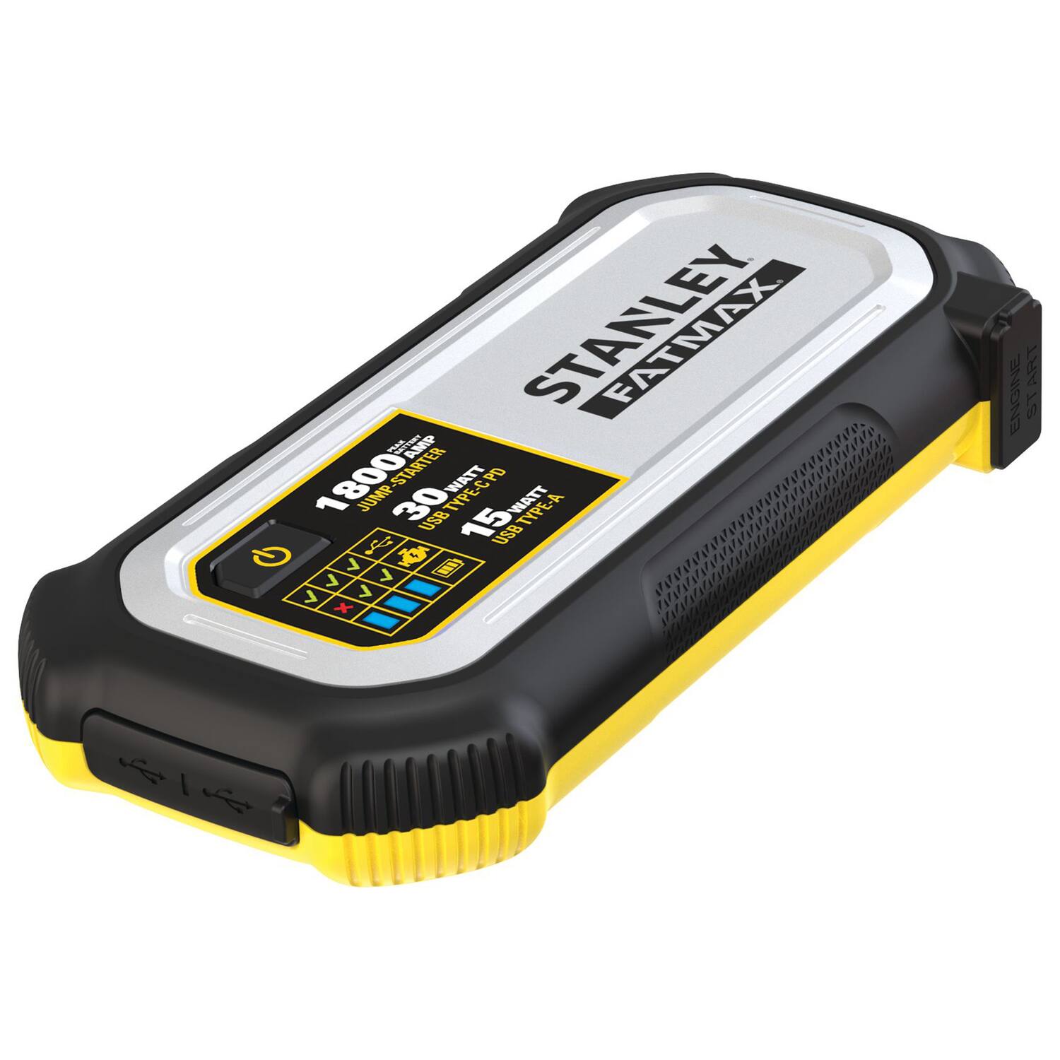 STANLEY FATMAX  
1800 STARTER TYPE-CPD  
30 WATT  
USB 15 USB TYPE-A  
ENGINE START