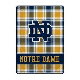 Pegasus - Notre Dame Fighting Irish 66" x 95" Oversized Plaid FAN-mily Ultra Cozy Blanket - Multicolor