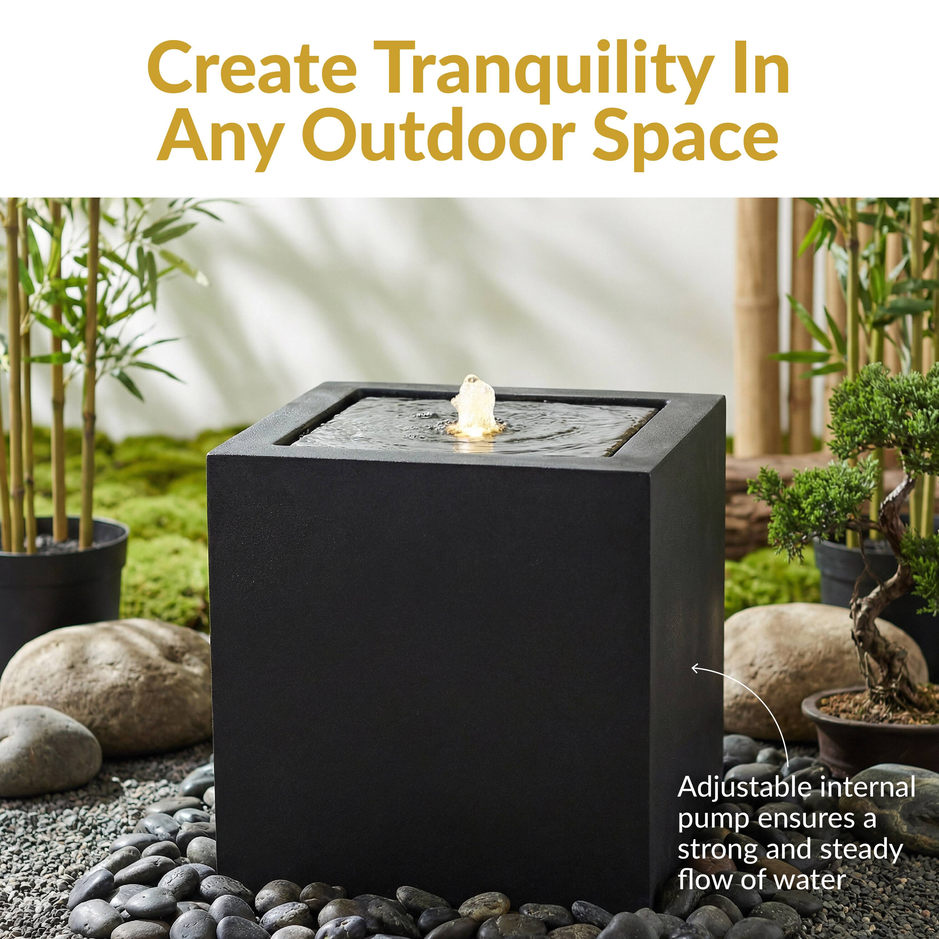 Create Tranquility In Any Outdoor Space

Adjustable internal pump ensures a strong and steady flow of water