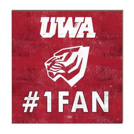 Jardine - West Alabama Tigers 10" x 10" #1 Fan Plaque - Red