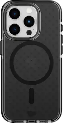 Tech21 - Evo Check MagSafe Case iPhone 15 Pro - Smokey/Black
