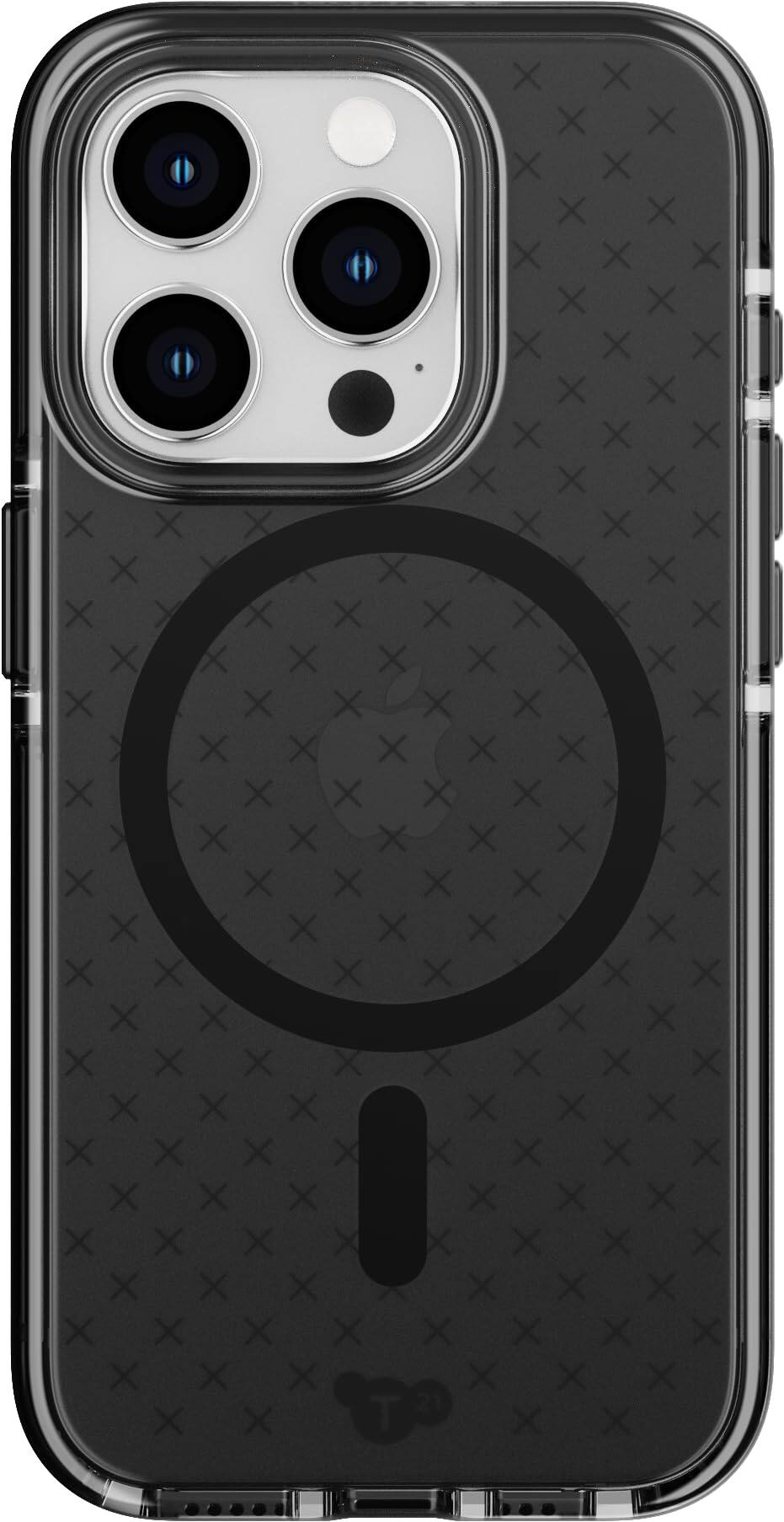 Front. Tech21 - Tech21 Evo Check MagSafe Case iPhone 15 Pro - Smokey/Black.