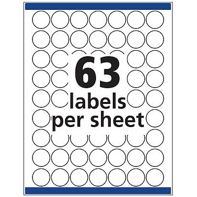 63 labels per sheet
