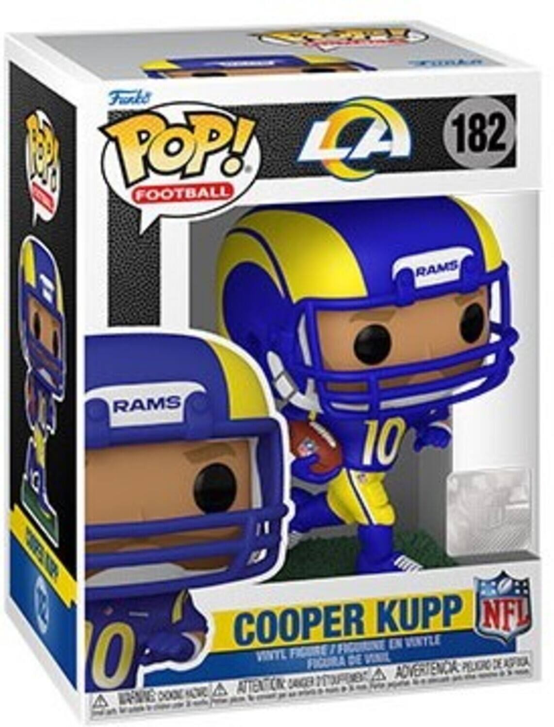 Frkke POP! L 182 FOOTBALL RAMS RAMS 10 COOPER KUPP NFL EN VINYLE O I VINYLE DE ADVERTENCIA PELEGRO DE AGFOCA MwE A A ATTENTION EDAO IN DOXE