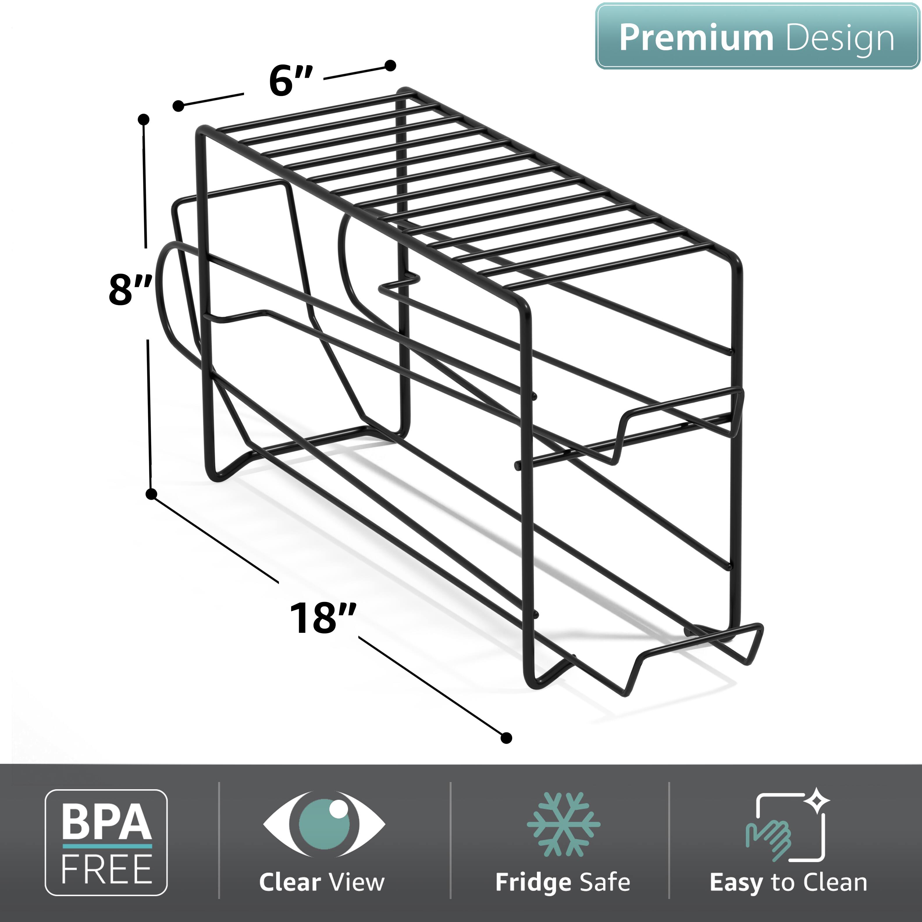 Premium Design  
6" x 8" x 18"  
BPA Free  
Clear View  
Fridge Safe  
Easy to Clean