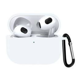 Entronix - AirPods 3rd Generation Case - Premium Soft-Touch Liquid Silicone Cover - White
