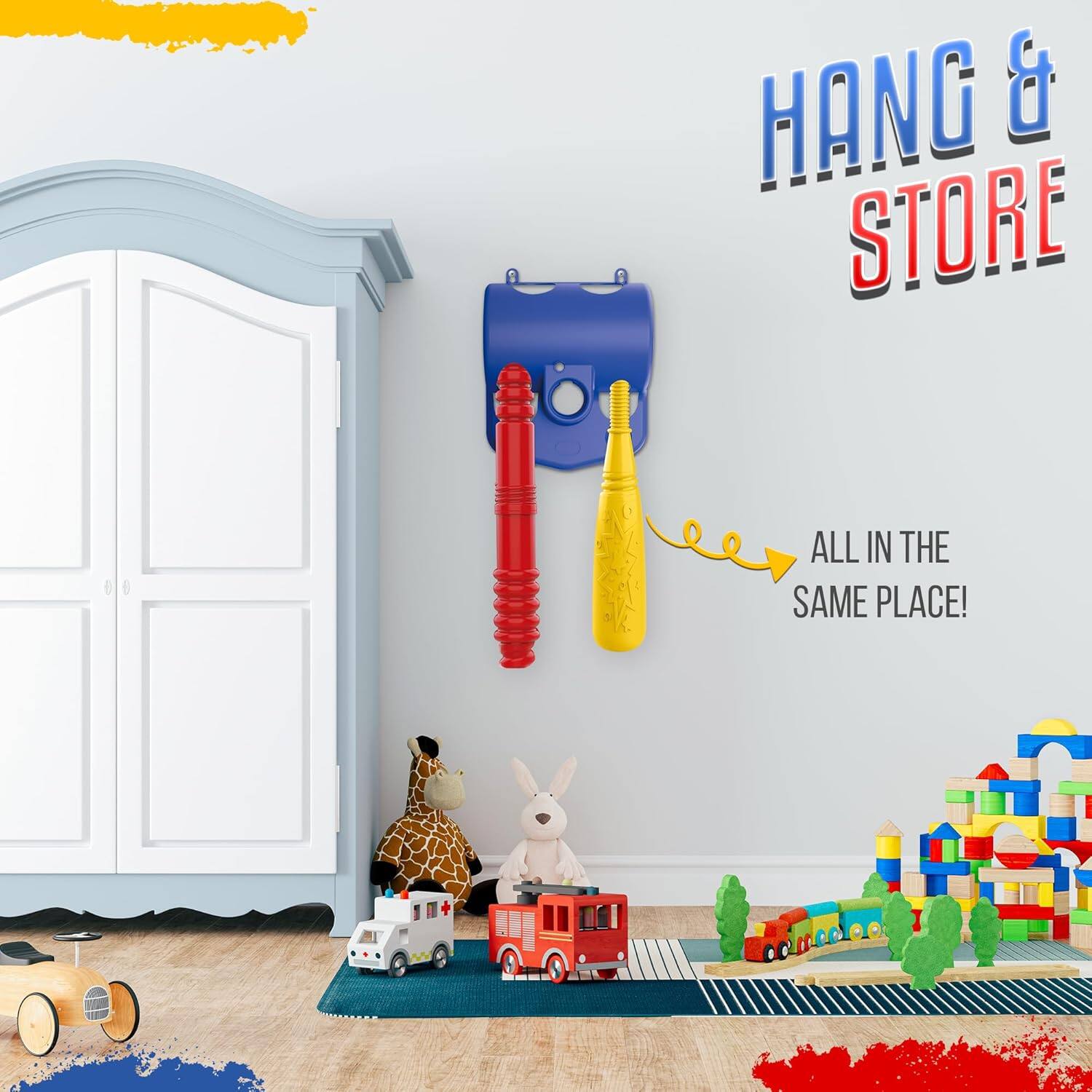 HANG & STORE
ALL IN THE SAME PLACE!
