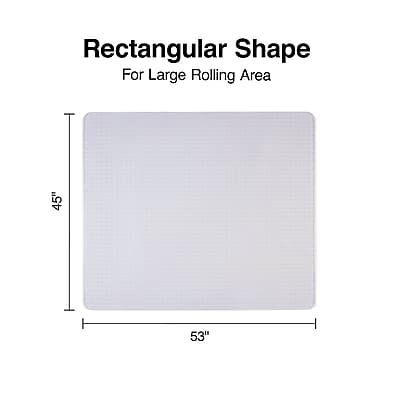 Rectangular Shape  
For Large Rolling Area  

45"  
53"