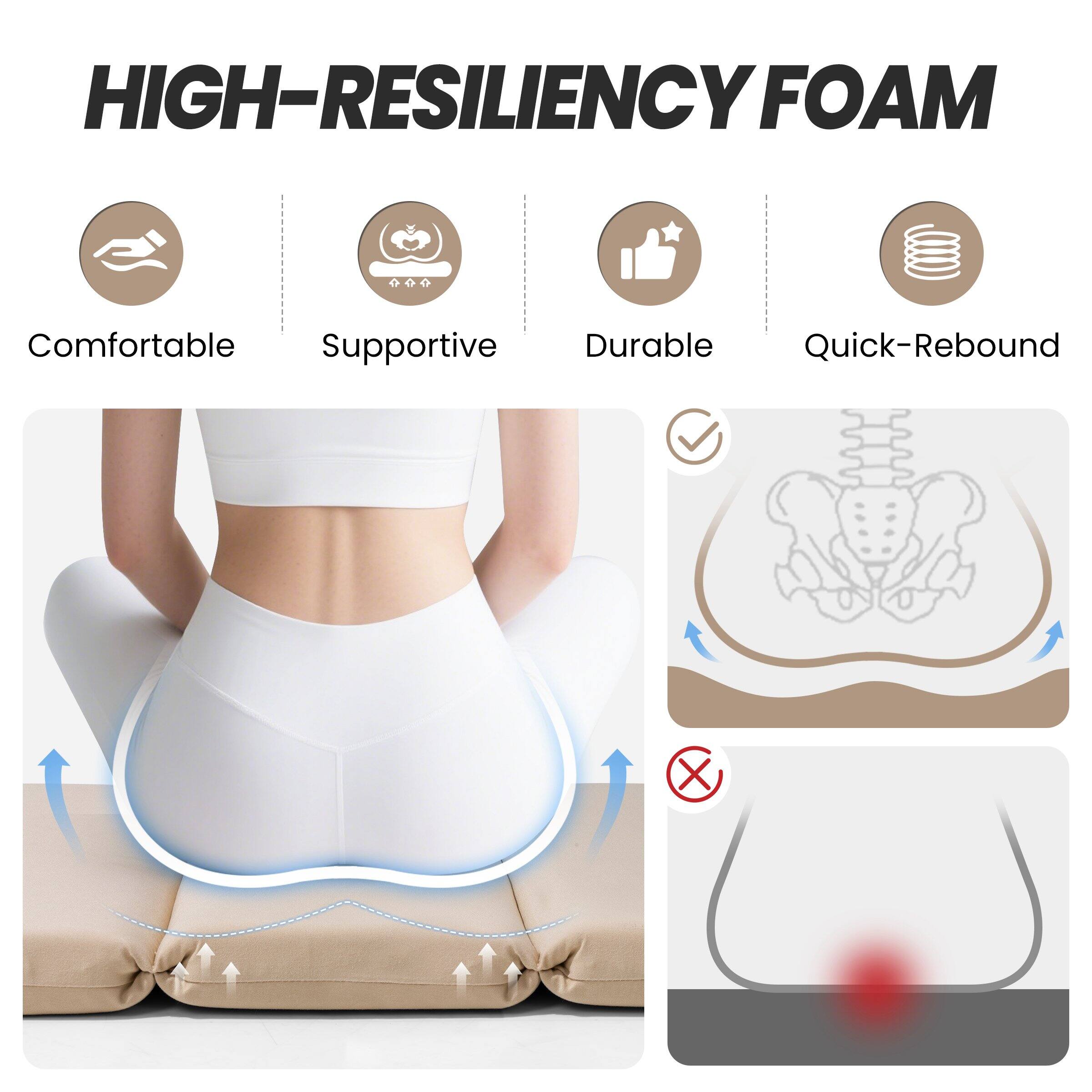 HIGH-RESILIENCY FOAM

Comfortable  
Supportive  
Durable  
Quick-Rebound