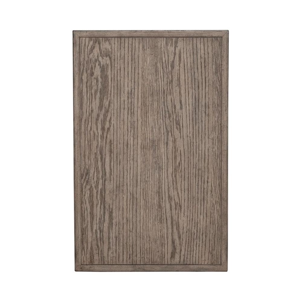 Alt View 2. Liberty Furniture Industries - City Scape Metal Accent Oak Wood Chair Side Table for Living Room - Burnished Beige.