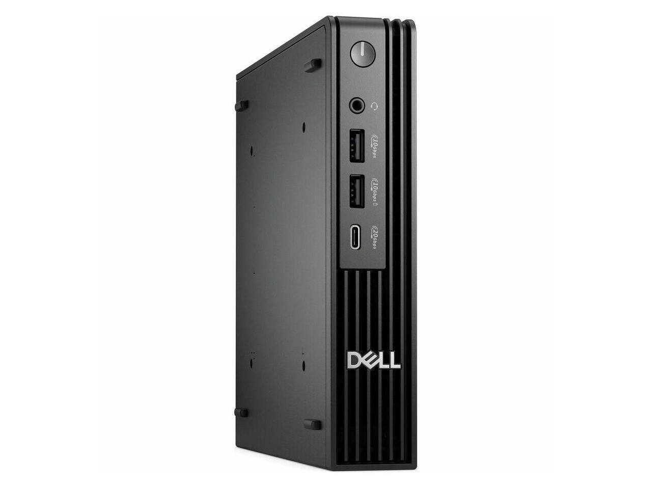 Dell - Refurbished Excellent - Pro 50M6J QBM1250 Desktop Computer - Intel Core Ultra 7 265 - vPro Technology - 16 GB - 256 GB SSD - Micro PC - Black