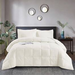 OMOMMD - Comforter Set All Season Reversible Down Alternative Bedding Quilted Duvet Insert - Ivory Twin/Twin XL