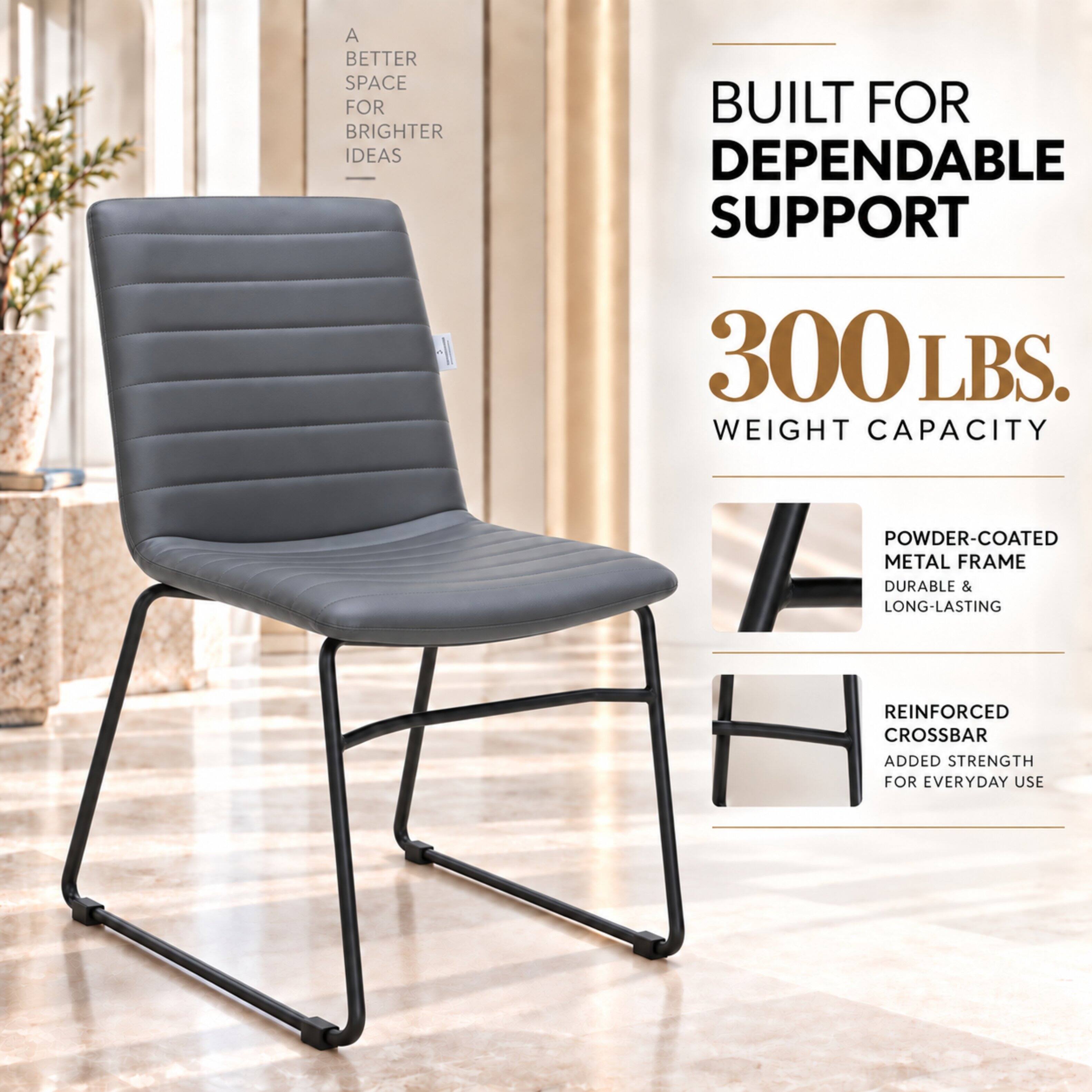 A BETTER SPACE FOR BRIGHTER IDEAS

BUILT FOR DEPENDABLE SUPPORT

300 LBS. WEIGHT CAPACITY

POWDER-COATED METAL FRAME DURABLE & LONG-LASTING

REINFORCED CROSSBAR ADDED STRENGTH FOR EVERYDAY USE