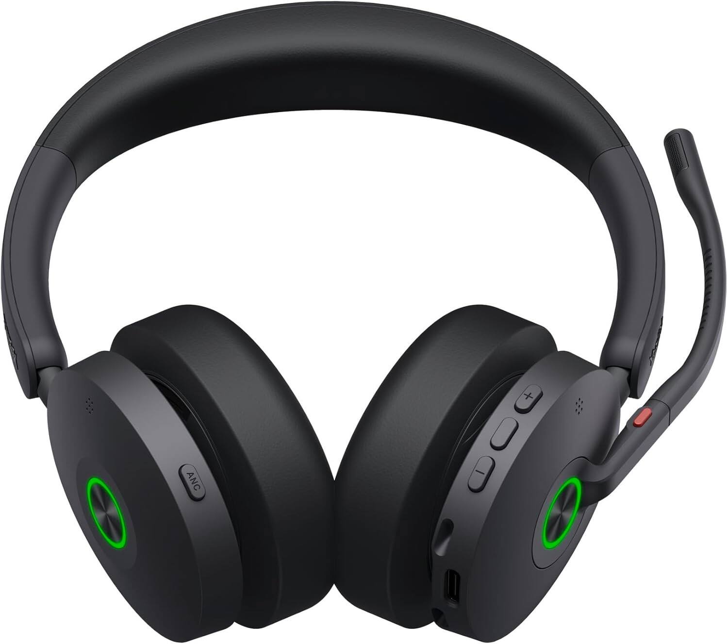 Back. Yealink - Yealink 1208678 BH74 Teams Bluetooth Headset with Mic for Work, Teams Certified, USB-C/A - Black.