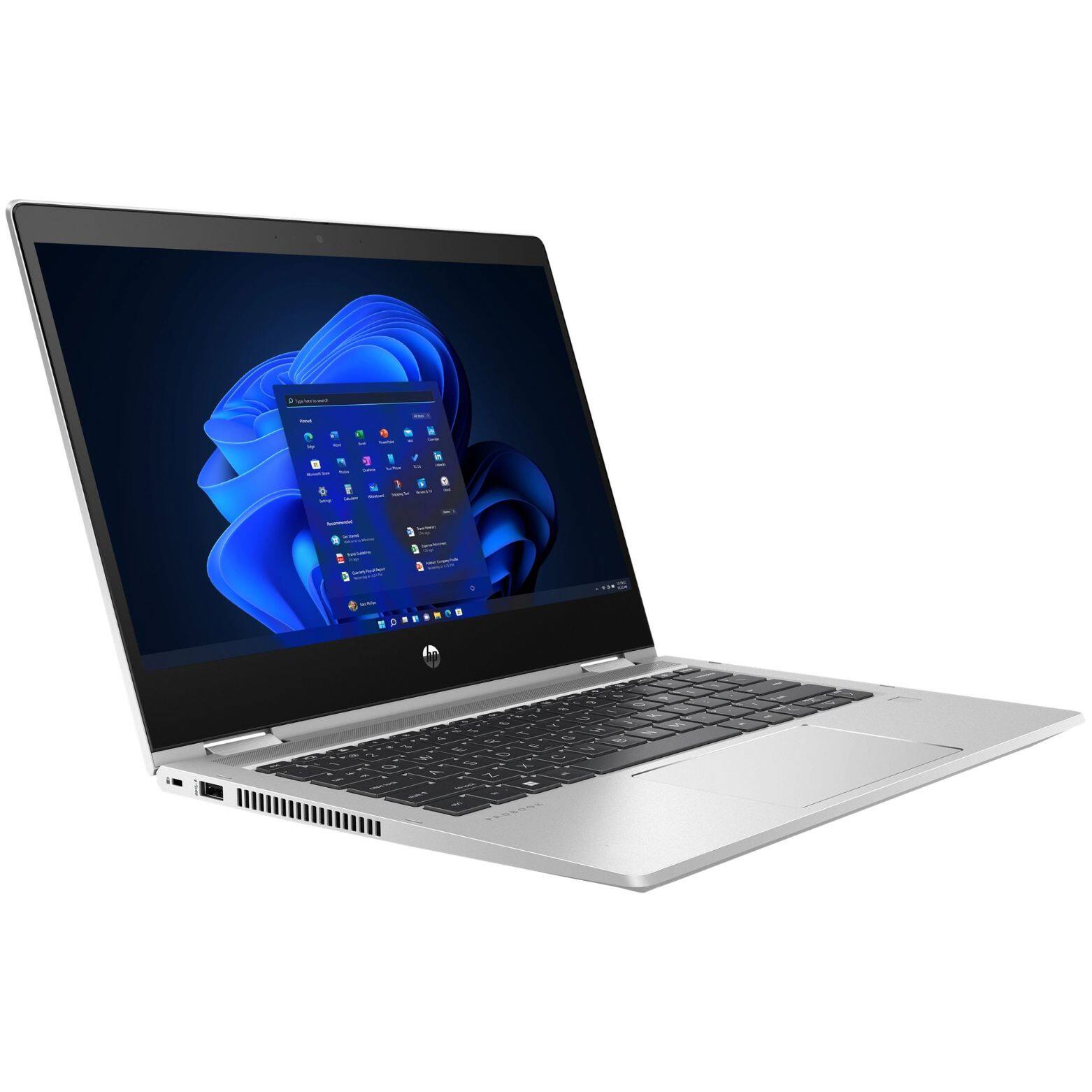 Alt View 3. HP - Pro x360 435 G9 13.3" FHD Touch AMD Ryzen 7 PRO 5875U 2.0 GHz 16GB DDR4 512GB SSD AMD Radeon Windows 11 Pro Laptop - Silver.