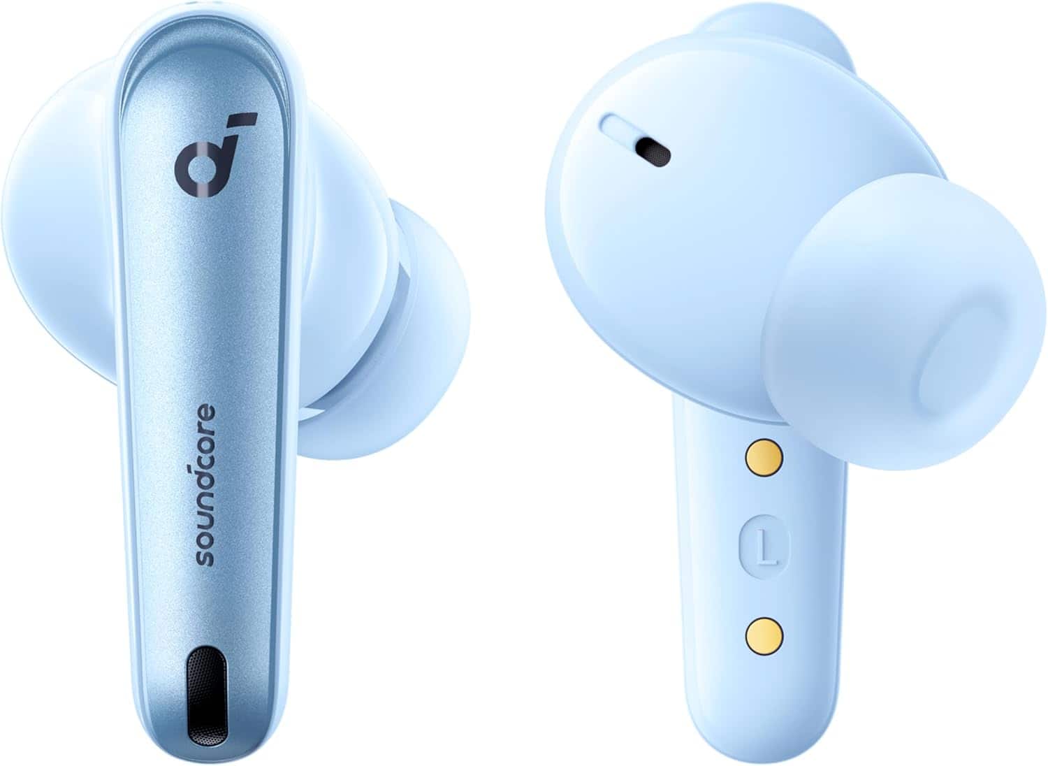 Back. Soundcore - Soundcore - by Anker Liberty 4 NC Noise Canceling True Wireless Earbud Headphones - Light Blue - Light Blue.