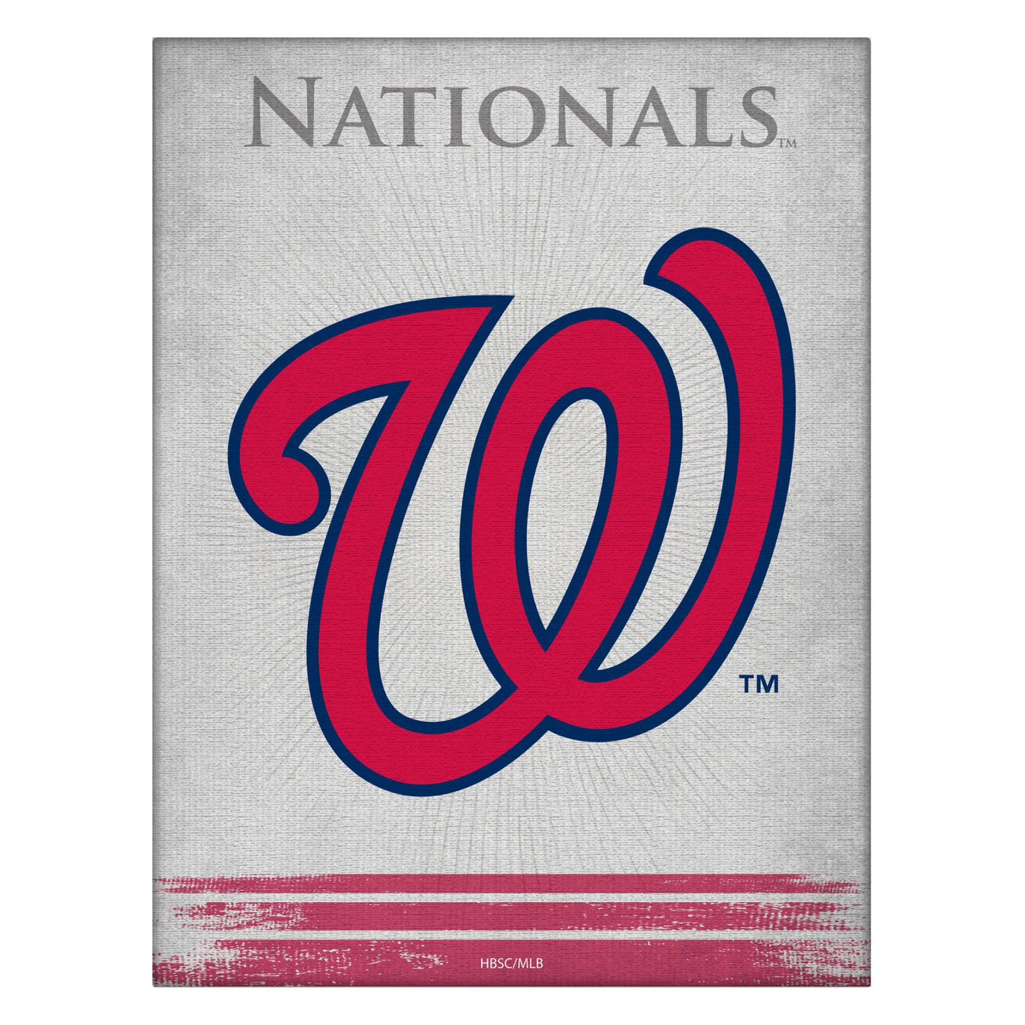 Holland Bar Stool Co. - Washington Nationals 24" x 32" Splash Canvas Wall Art - Multicolor