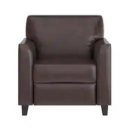 Alamont Home - Hercules Diplomat Contemporary Leather/Faux Leather Reception Chair - Brown