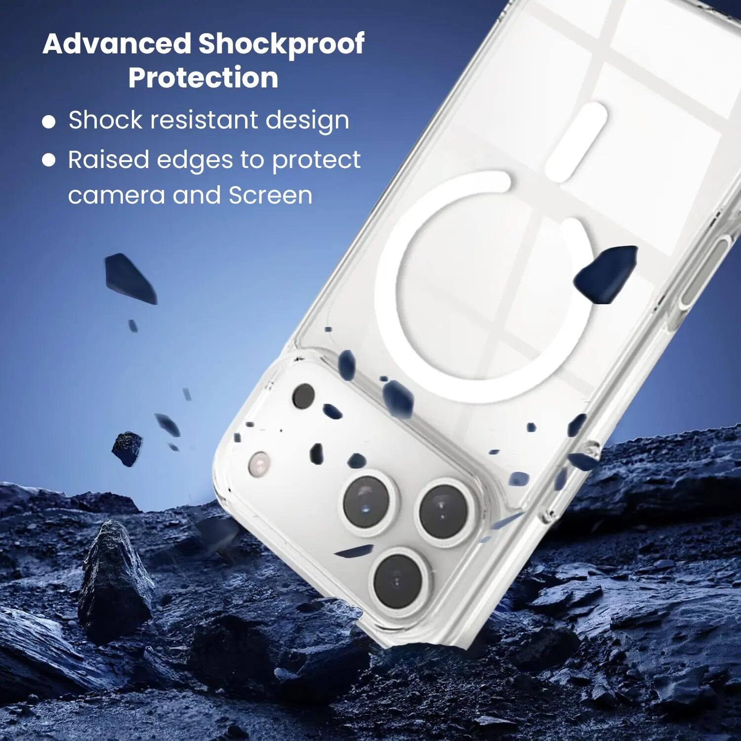 Advanced Shockproof Protection  
- Shock resistant design  
- Raised edges to protect camera and screen