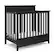 Front. Storkcraft - Petal 4-in-1 Convertible Mini Crib - Black.