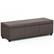 Front. Simpli Home - Avalon Extra Large Storage Ottoman Bench - Distressed Brown.