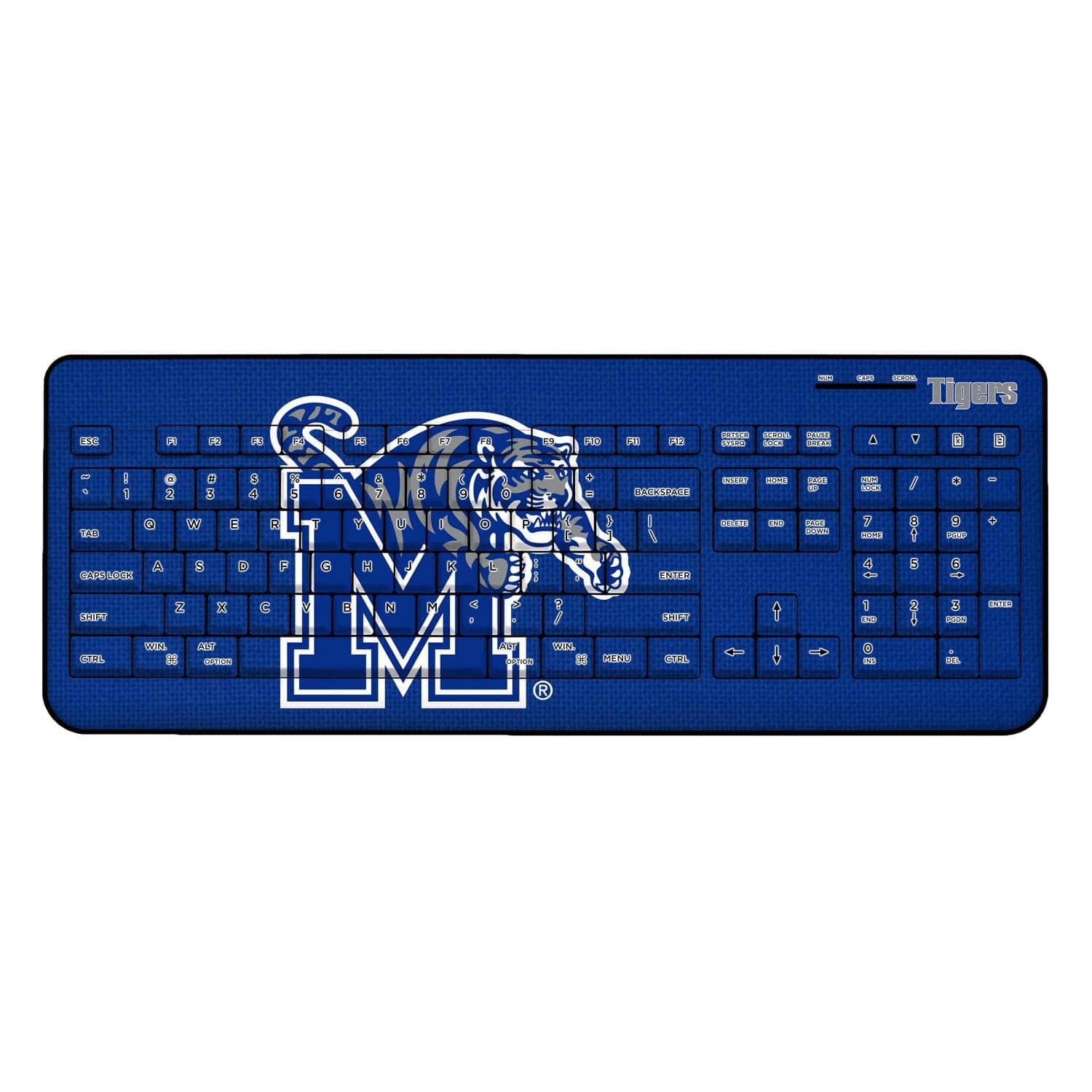 Keyscaper - Memphis Tigers Wireless Keyboard - Multicolor