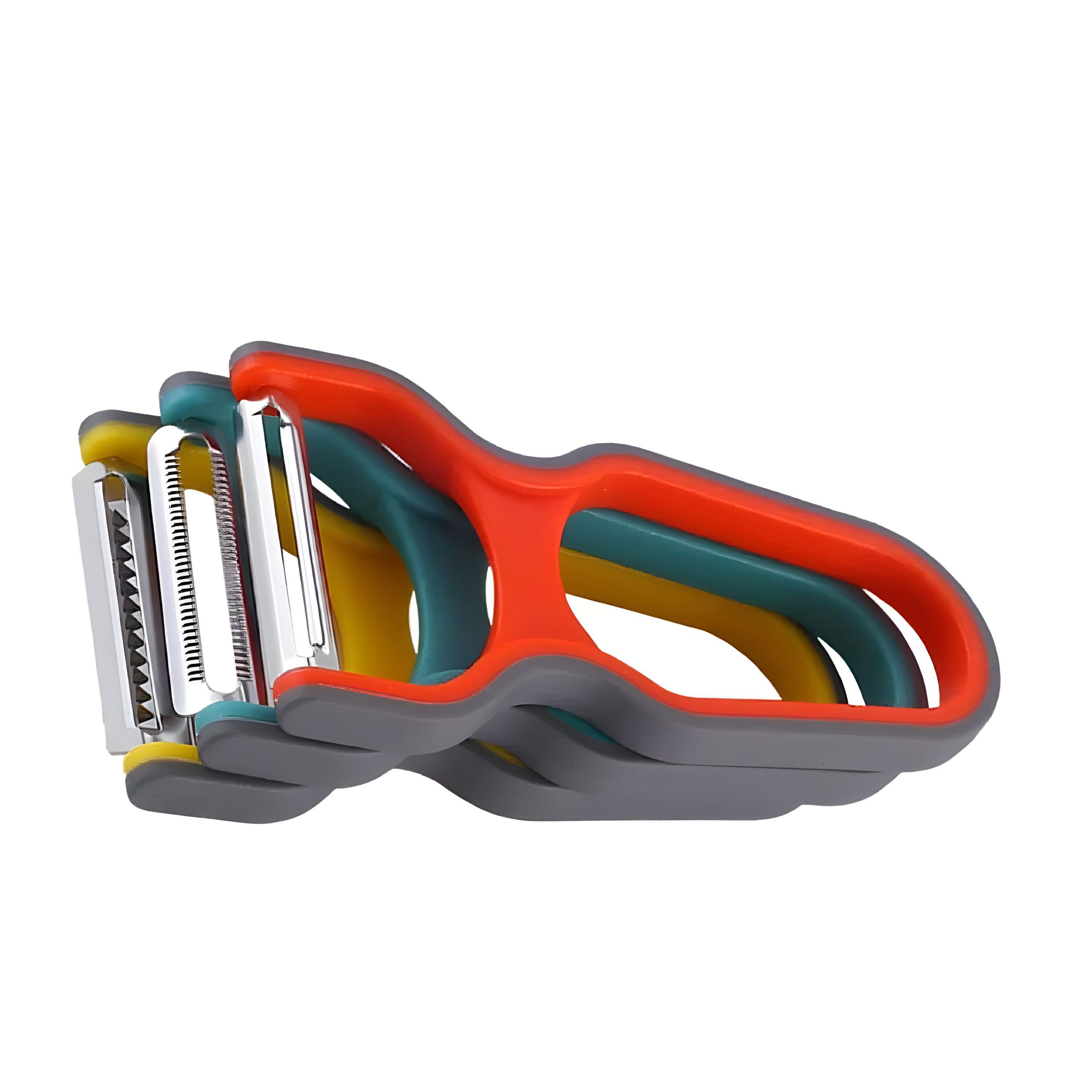 Left. Kitcheniva - Stainless Steel Vegetable Fruit Peeler 3 Pack - Multicolor.
