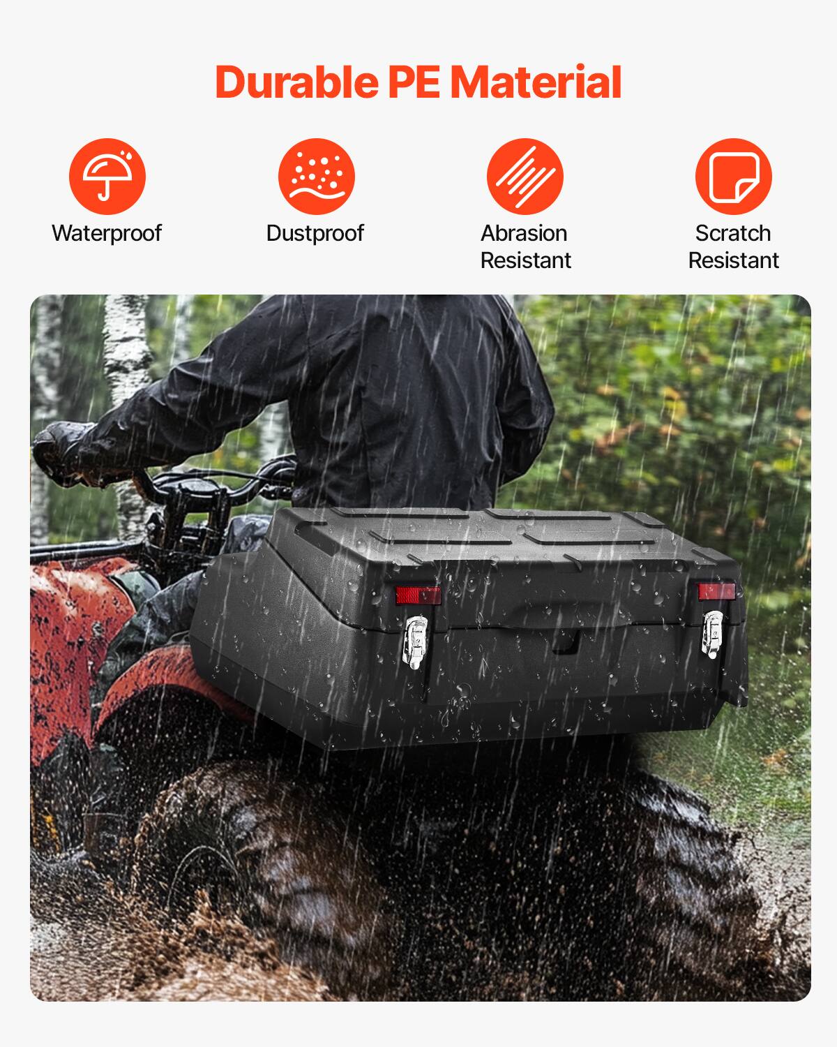 Durable PE Material  
Waterproof  
Dustproof  
Abrasion Resistant  
Scratch Resistant