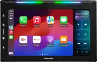 Pioneer - 10.1" - HD Screen, Luminous Bar, Android Auto™ (Wired/Wireless), Apple CarPlay® (Wired/Wireless), Bluetooth® - Black - Front_Zoom