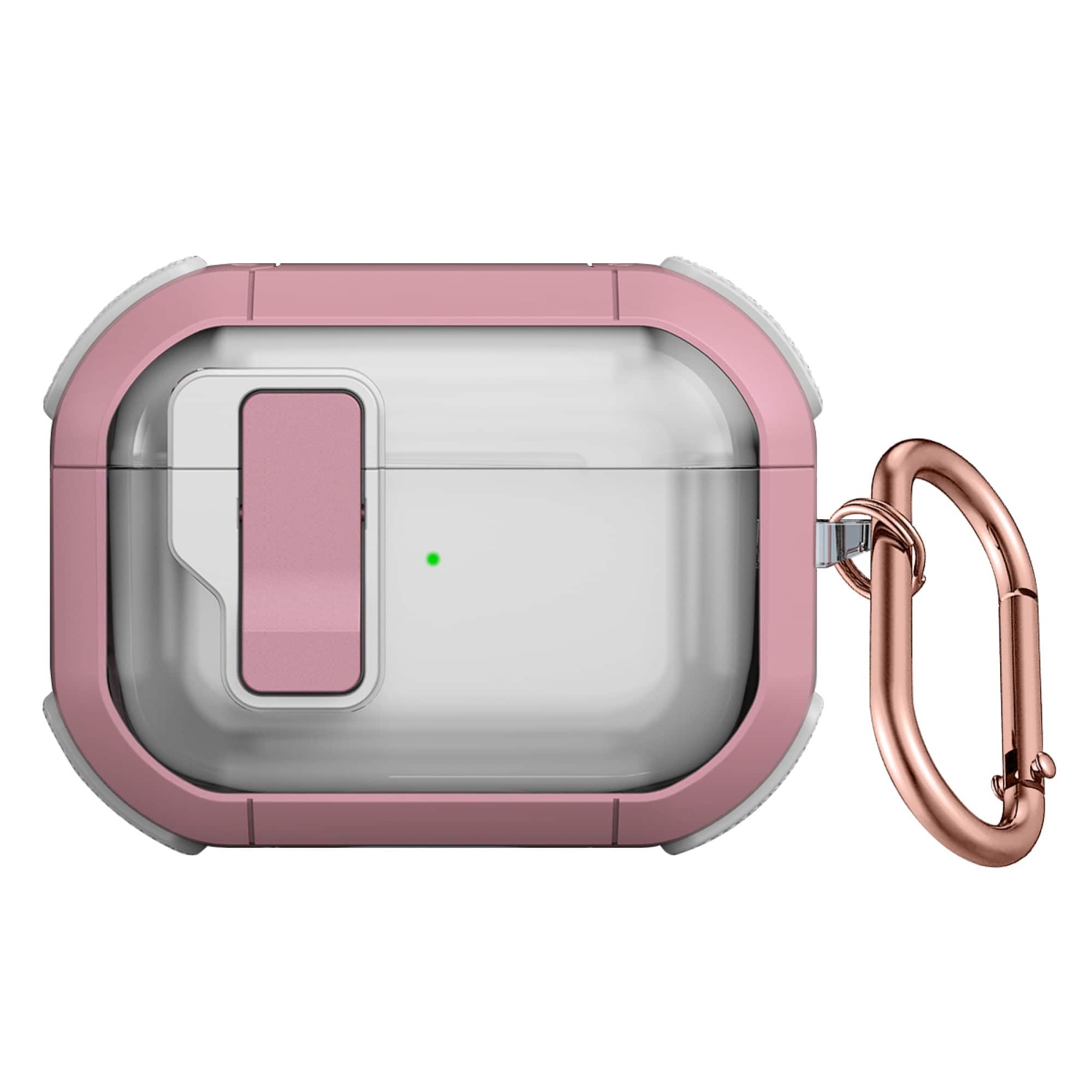 Front. SaharaCase - Apple Airpods Pro 3 Case | Secure Lock | Anti-Shock Corners | Premium Clip | Venture-X Series - Desert Rose.