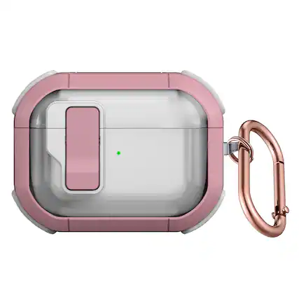 Front. SaharaCase - Apple Airpods Pro 3 Case | Secure Lock | Anti-Shock Corners | Premium Clip | Venture-X Series - Desert Rose.