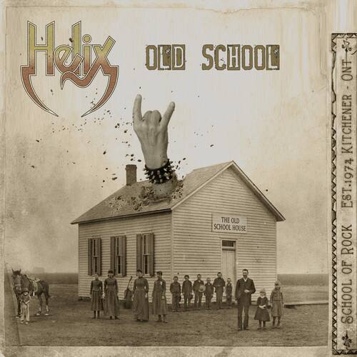 Helix  
OLD SCHOOL  

THE OLD SCHOOL HOUSE  
ONT KITCHENER  
EST. 1974  

SCHOOL OF ROCK