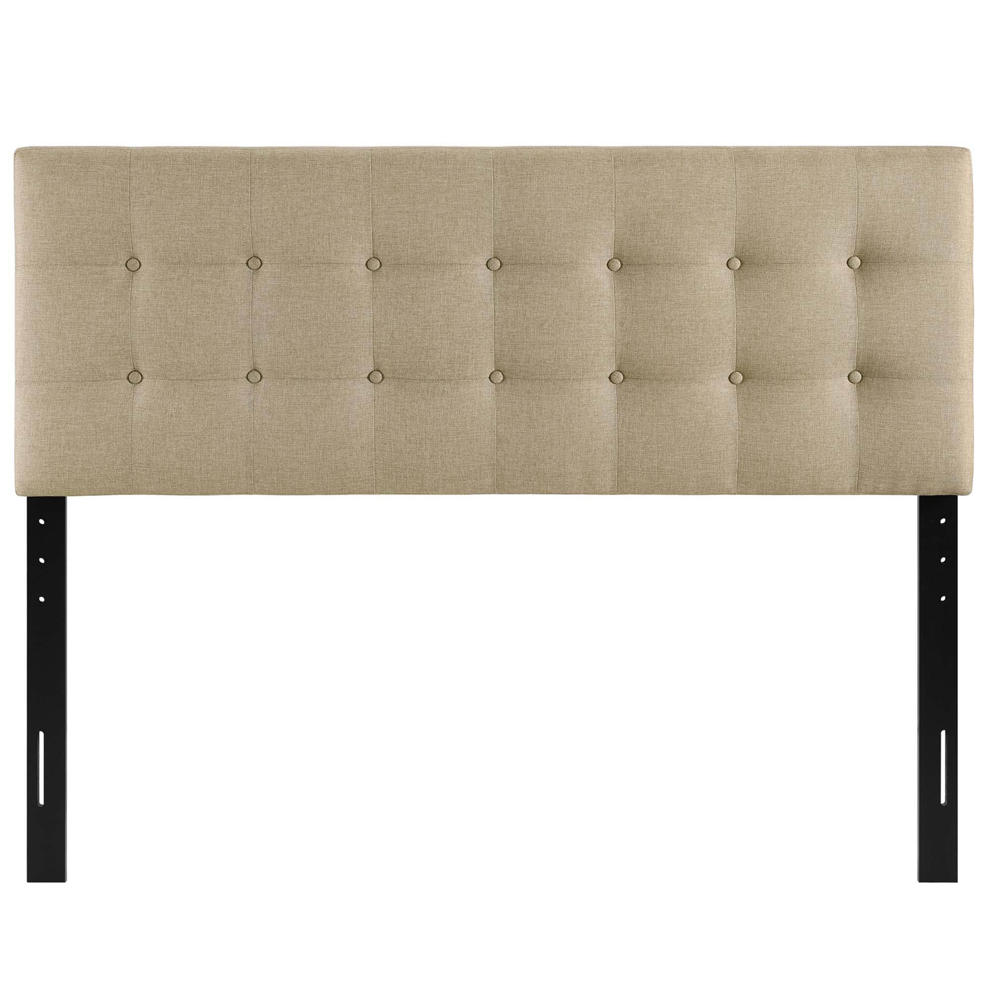 Alt View 2. Modway - Emily Upholstered Fabric Full Headboard by Modway - Brown.