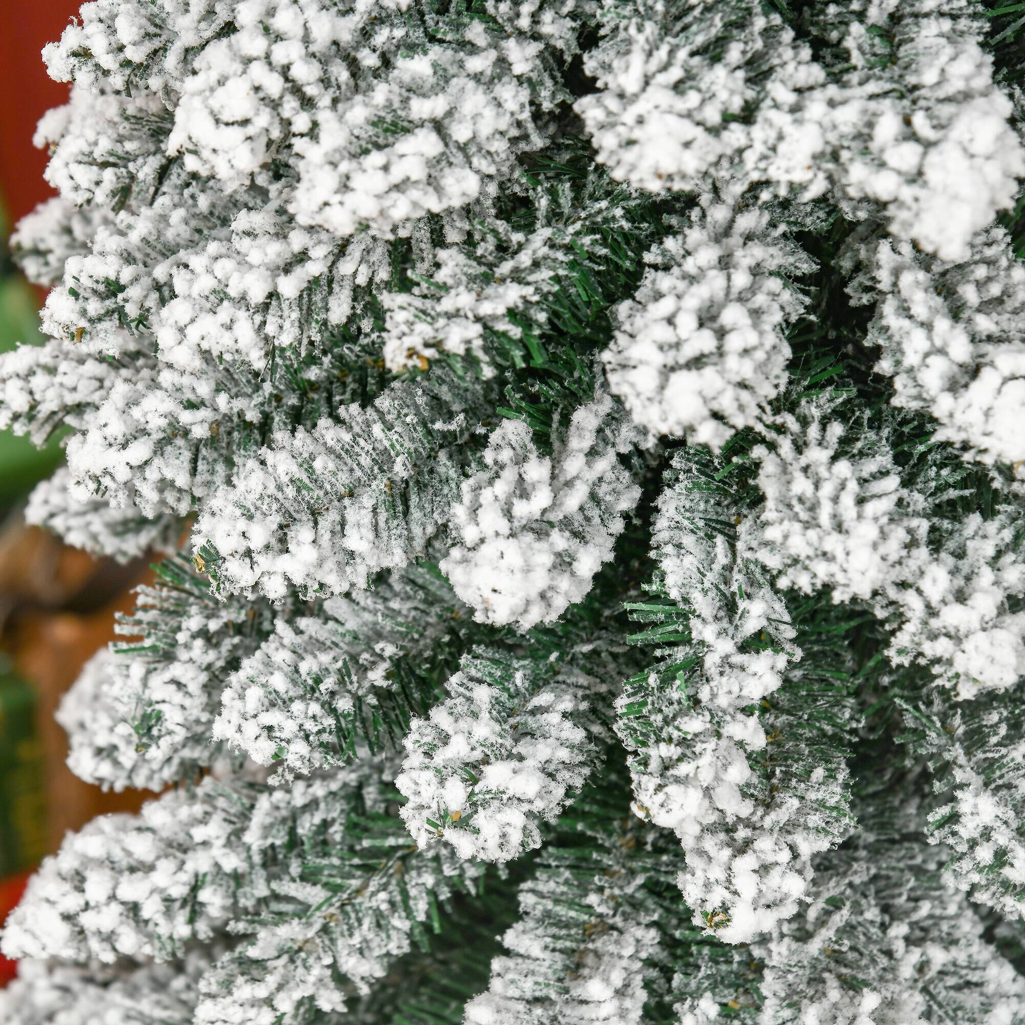 Alt View 8. Homcom - Tall Unlit Slim Pencil Xmas Tree - Green.
