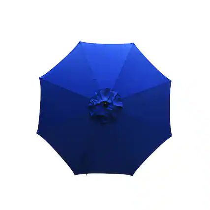 Front. Living Accents - Living Accents 9 ft. Tiltable Navy Market Umbrella.