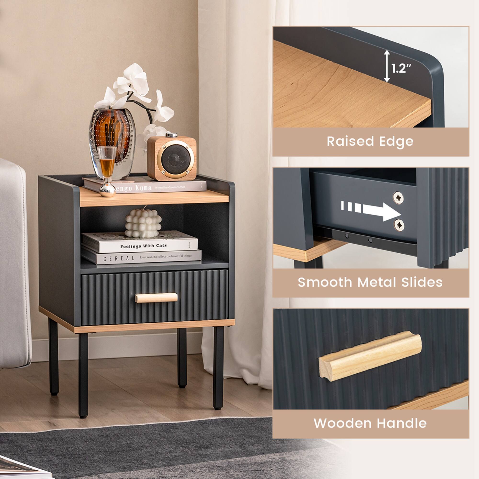 1.2" Raised Edge, Smooth Metal Slides, Wooden Handle, Feelings With Cats, CEREAL, kuma - - - - engo