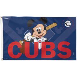 WinCraft - Chicago Cubs Single-Sided 3' x 5' Deluxe Disney Flag - Multicolor