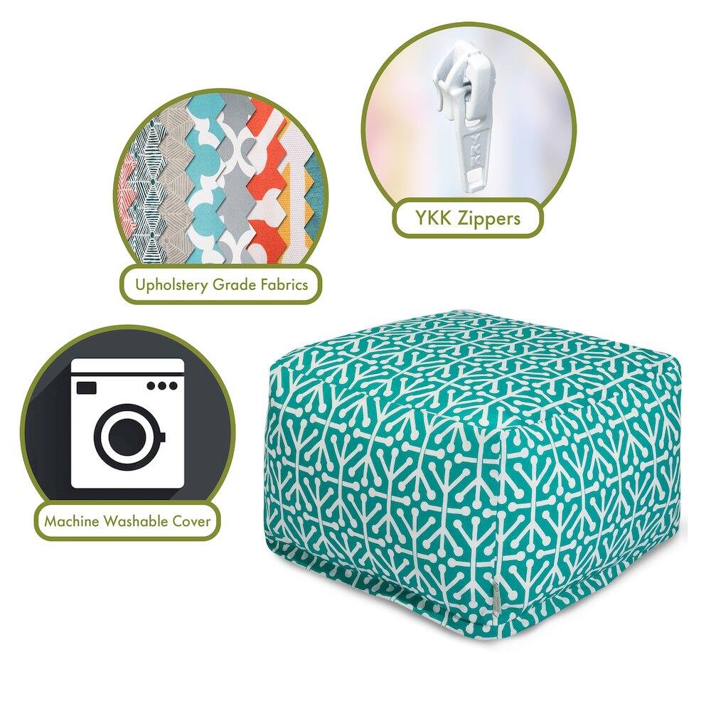 YKK Zippers  
Upholstery Grade Fabrics  
Machine Washable Cover