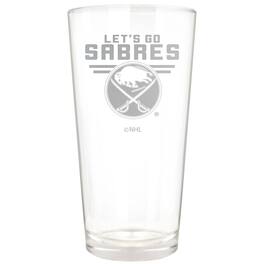 Great American Products - Buffalo Sabres Etched 16oz. Rally Cry Pint Glass - Multicolor