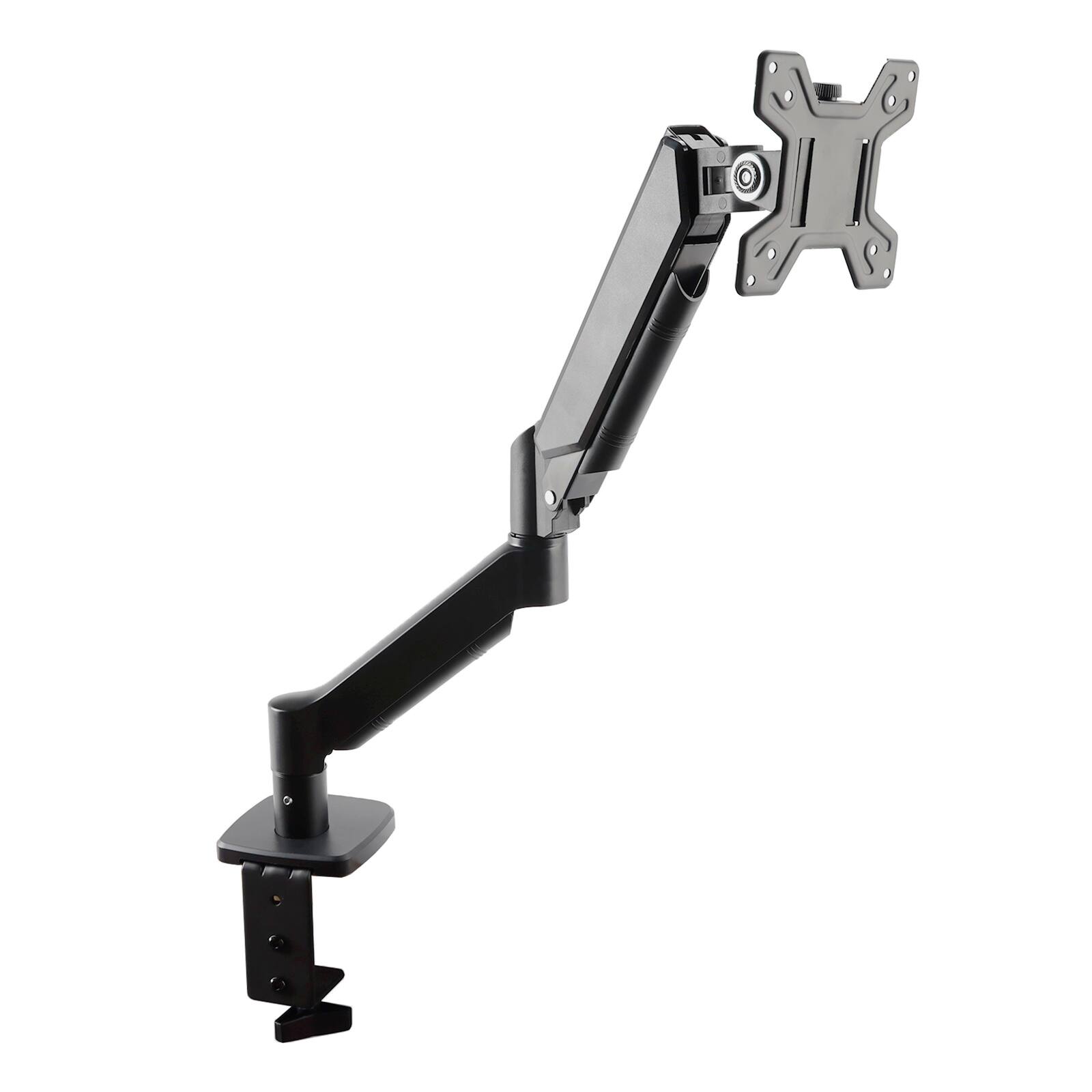 Alt View 7. Topteng - Ergonomic Single Monitor Desk Mount–Gas Spring Full Motion Arm for 17-32" Screens,VESA 75/100mm,Reduces Neck&Eye Fatigue - Black.