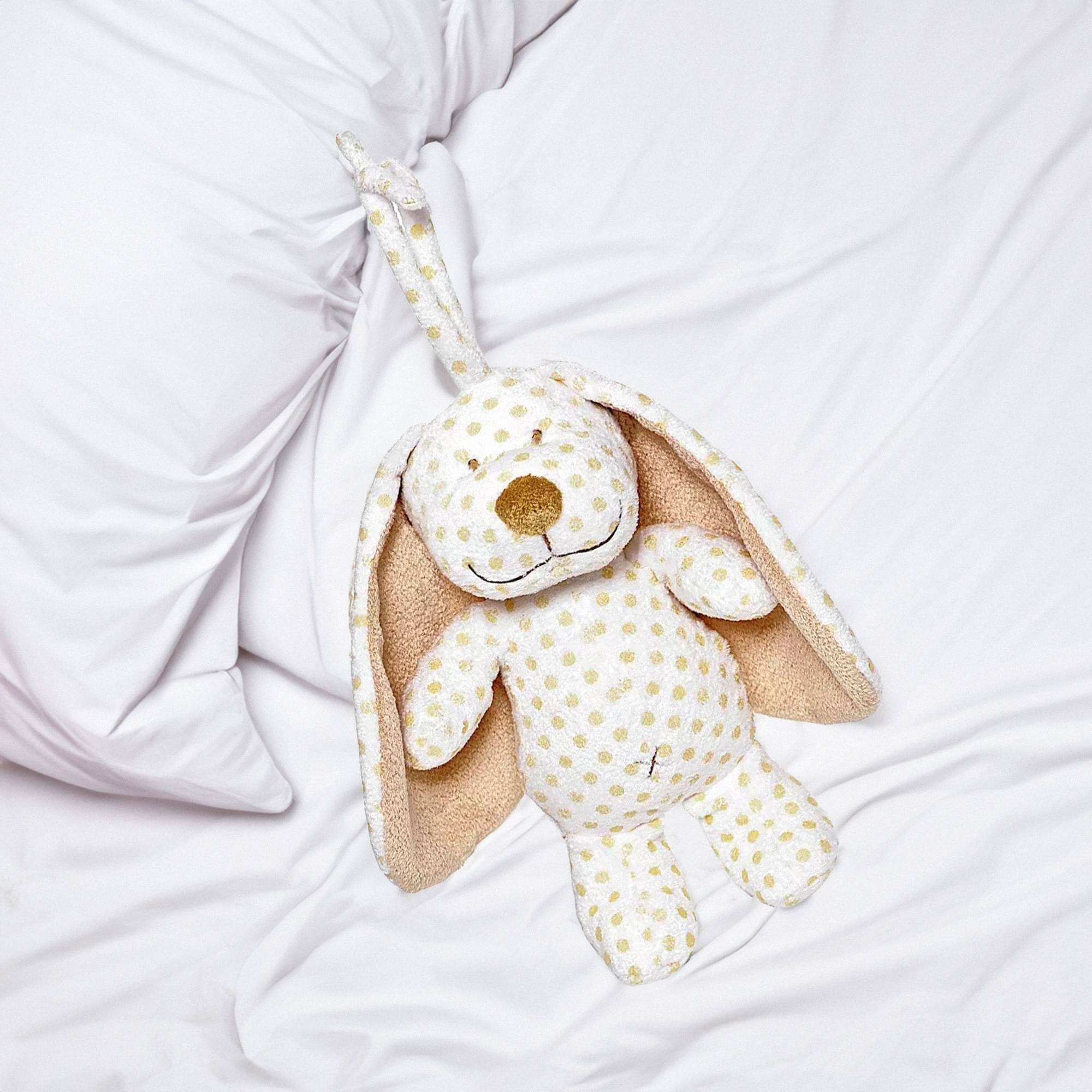 Alt View 1. TriAction Toys - Teddykompaniet Big Ears Musical Plush | Dog - Brown.